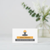 ビルダーロゴ、建物会社、ビルダー 名刺 (スタンド正面)