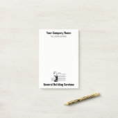 ビルダー建物サービスノート ポストイット (デスク上)