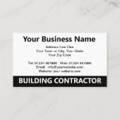 ビルダー建物契約者イラストレーションおよびQRコード 名刺 (裏面)