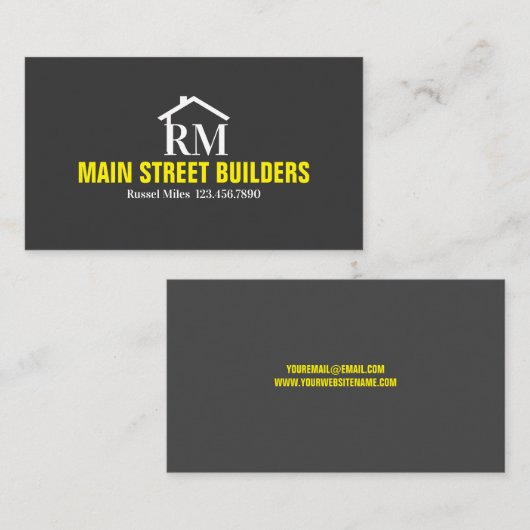 ビルダ建築カード 名刺 (正面/裏面)