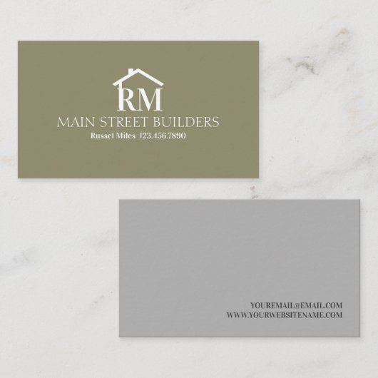 ビルダ建築カード 名刺 (正面/裏面)