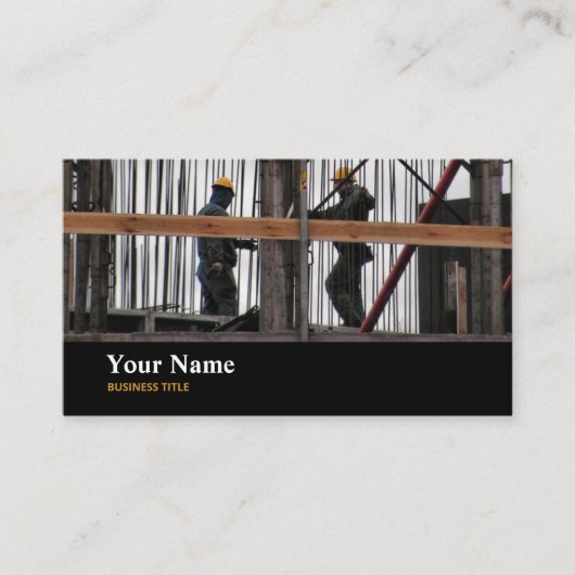 ビルダ建築ワーカー名刺 名刺 (正面)