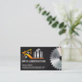 ビルダ建築 | のこぎり | 請負人 名刺 (スタンド正面)