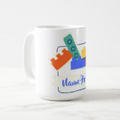 ビルディングブリックス コーヒーマグカップ (正面左)