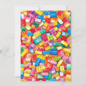 ビルディングブロックの誕生日招待状を構築する, ビルディング 招待状 (裏面)