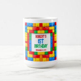 ビルディングブロックの誕生日 コーヒーマグカップ