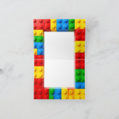 ビルディングブロックの誕生日 サンキューカード (内部)