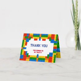 ビルディングブロックの誕生日 サンキューカード
