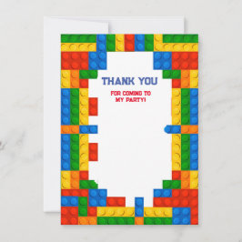 ビルディングブロックの誕生日 サンキューカード