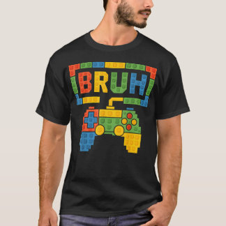 ビルディング ブロック ブルーボーイズ バースデーブリックビルダー Tシャツ
