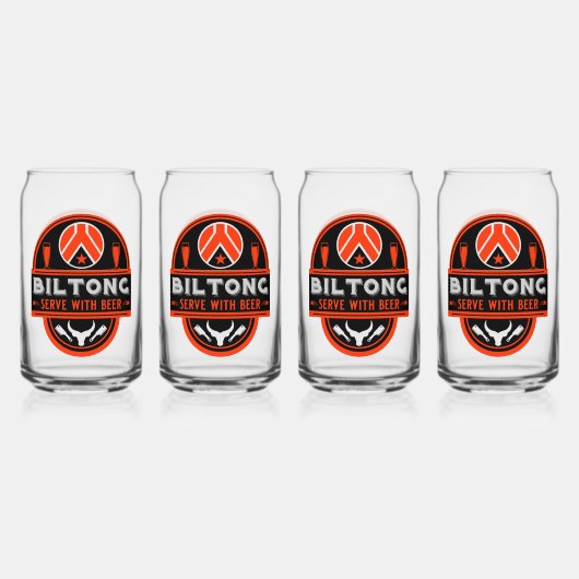 ビルトンとビール ガラス缶 (正面)