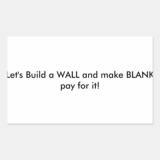 ビルドしよう。 長方形シール (正面)