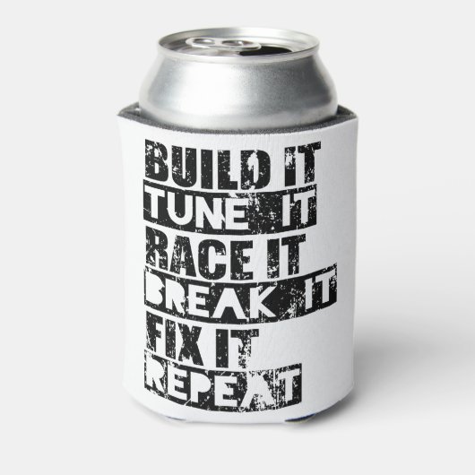 ビルドそれを調整するレースそれを壊す修正それを繰り返す 缶クーラー (缶裏面)