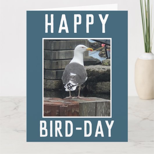 ビルドウォッチャーまたは野鳥観察愛好家誕生日 カード (正面)