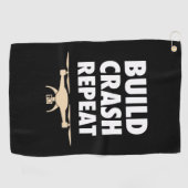 ビルドクラッシュリピート無人機 ゴルフタオル (横)