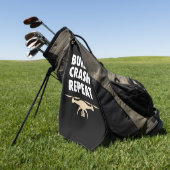 ビルドクラッシュリピート無人機 ゴルフタオル (グリーン)