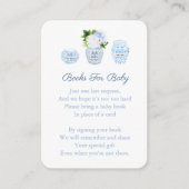 ビルドベビーのライブラリChinoiserieシックな赤ちゃんシャワー エンクロージャーカード (正面)