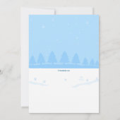 ビルド雪だるま招待状 招待状 (裏面)