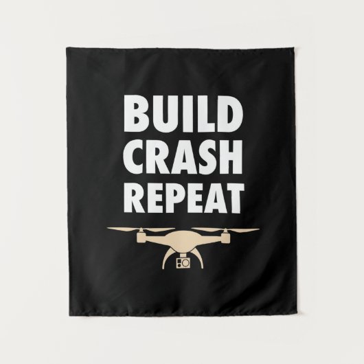 ビルド クラッシュ リピート ドローン タペストリー (正面)