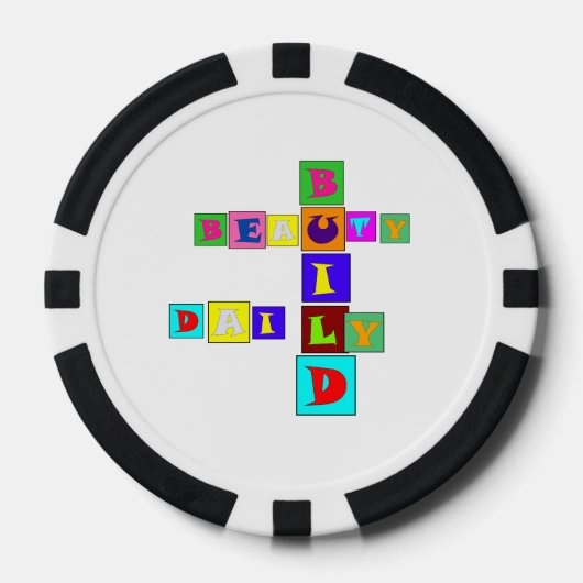 ビルド ビューティー デイリー ポーカーチップ (正面)