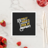 ビルドItチューニングItレースItカーレース自動整備士 スタンダードカクテルナプキン (インサイチュ)