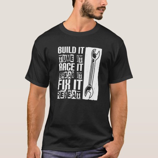 ビルドitチューンレースそれを壊すItを修正It車のMech Tシャツ (正面)