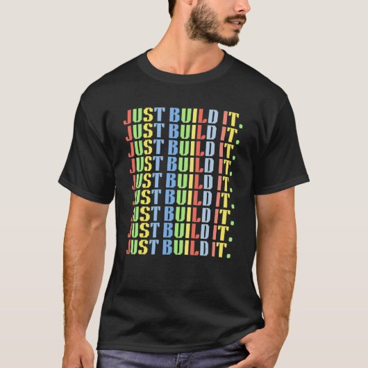 ビルドItマスタービルダー建物ブロックトイKi Tシャツ (正面)