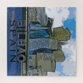 ビルバオスクエアパズル。 ジグソーパズル (横)