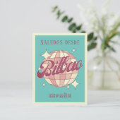 ビルバオスペインエスパーニャレトロヴィンテージポストカード ポストカード (スタンド正面)