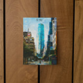 ビルバオスペイン油絵を描イラストレーションシティ ポストカード