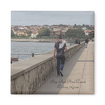 ビルバオスペイン | 観光客歩くのまわりにザポート