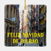 ビルバオパノラマクリスマスオーナメント セラミックオーナメント (裏面)