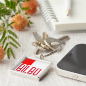 ビルバオ国旗 キーホルダー (側面)