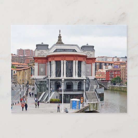 ビルバオ。リベラ市場。メルカド・デ・ラ・リベラ。 ポストカード (正面)