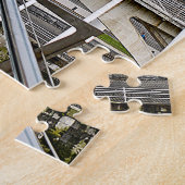 ビルバオ。 ZubizuriかカンポVolantin橋 ジグソーパズル (側面)