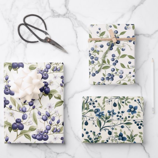 ビルベリー ラッピングペーパーシート (正面)