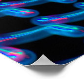 ビルボードのLEDライト。写真ぼやけだ ポスター (角)