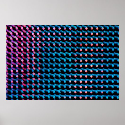 ビルボードのLEDライト。写真ぼやけだ ポスター (正面)