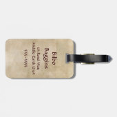 ビルボ™バギンズ剣 ラゲッジタグ (裏面横)