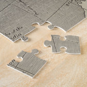 ビルマからの中国への予定経路の地図 ジグソーパズル (側面)