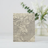 ビルマから中国へのルート案の地図 ポストカード (スタンド正面)