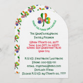 ビルマのアイリッシュアメリカンシャームロックファミリー懇親会 招待状 (正面/裏面)