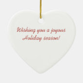 ビルマの星のカメのオーナメント(サンタの帽子) セラミックオーナメント (裏面)