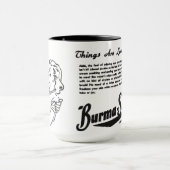 ビルマの髭そりの熱愛する目 マグカップ (中央)