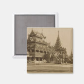 ビルマのHman Kyaungまたはガラス修道院 マグネット (正面/裏面)