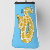 ビルマのPythonスネークアニメイラストレーション ゴルフヘッドカバー (回転90)