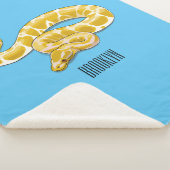 ビルマのPythonスネークアニメイラストレーション シェルパブランケット (3/4)