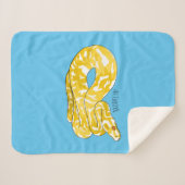 ビルマのPythonスネークアニメイラストレーション シェルパブランケット (正面(横))