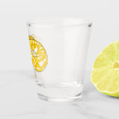 ビルマのPythonスネークアニメイラストレーション ショットグラス (右)