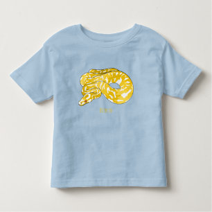 ビルマのPythonスネークアニメイラストレーション トドラーTシャツ
